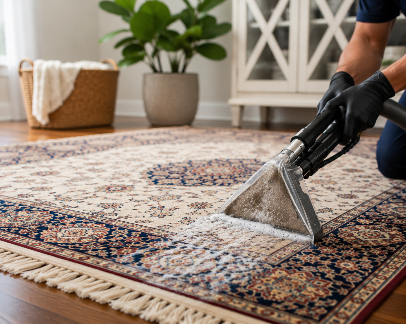 Professional residential rug cleaning service