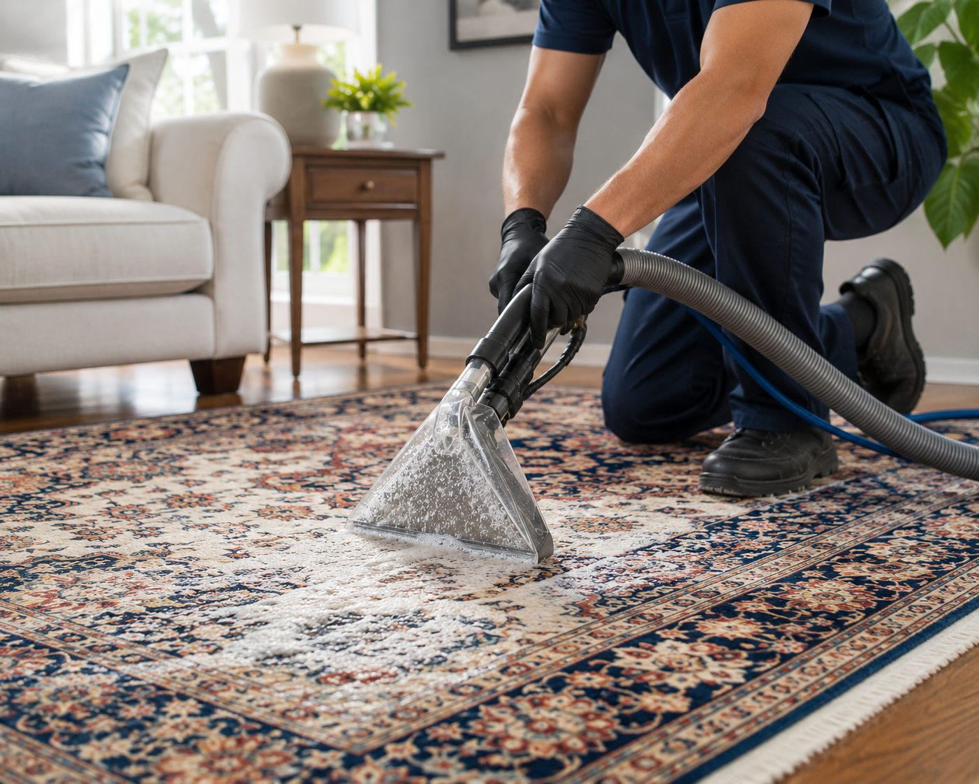Professional rug cleaning service