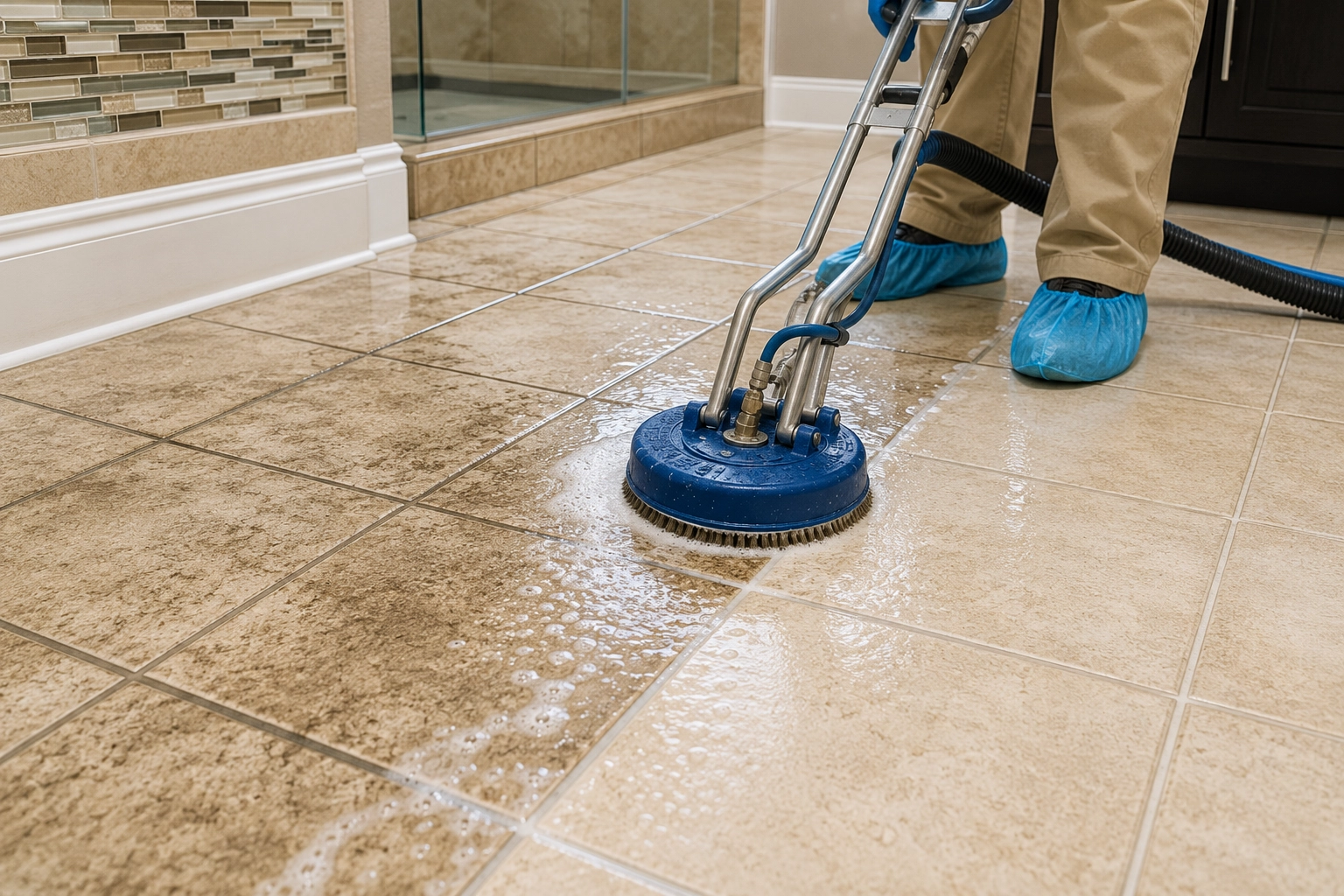 Tile and grout cleaning service